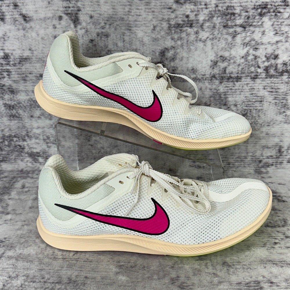 New No Box Nike Zoom Rival Distance Track Spikes Men's Size 11 White Pink DC8725 - Picture 2 of 9